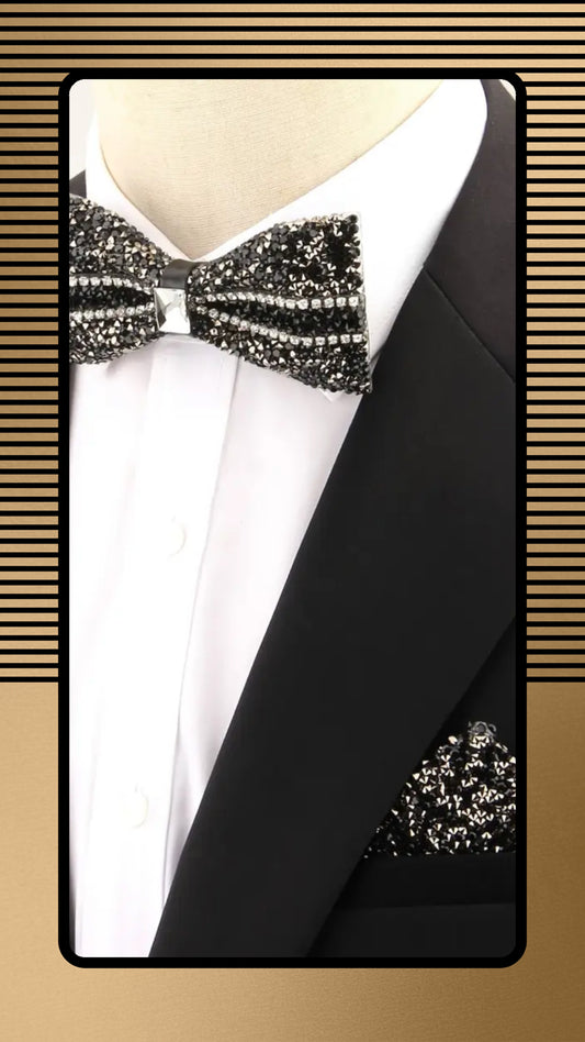 Fashion Rhinestone Bow Tie