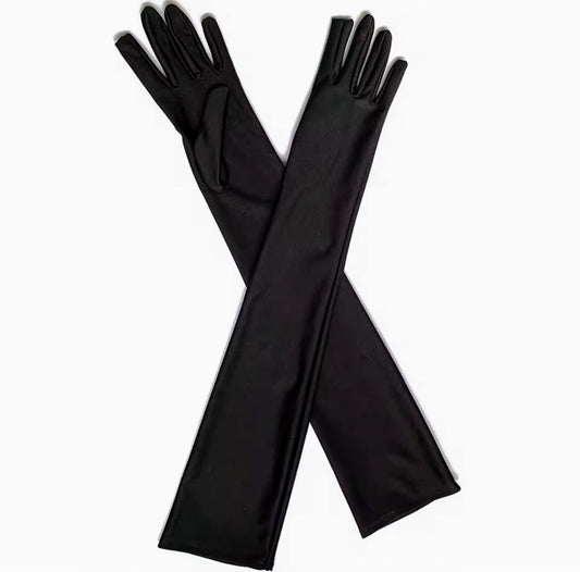 Guantes negros de mujer