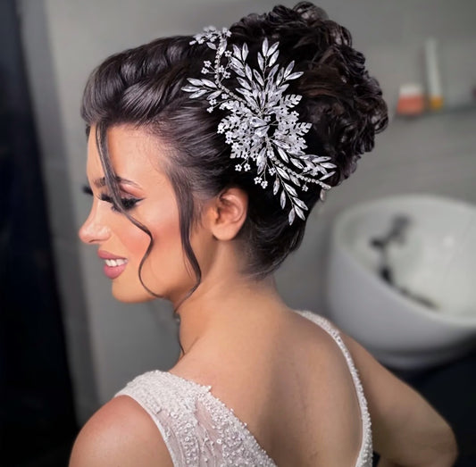 Silver Bridal Hair Decoration