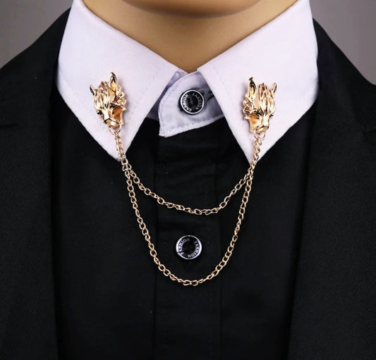 Wolf Collar Pins