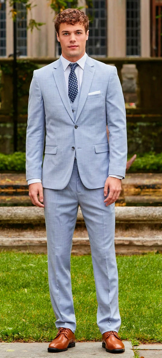 Oxford Blue Sharkskin Jacket