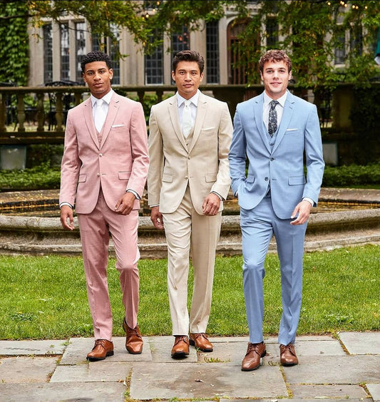 Oxford Blue Sharkskin Pants