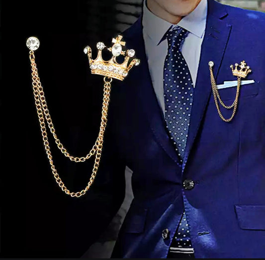Crown Lapel Pins