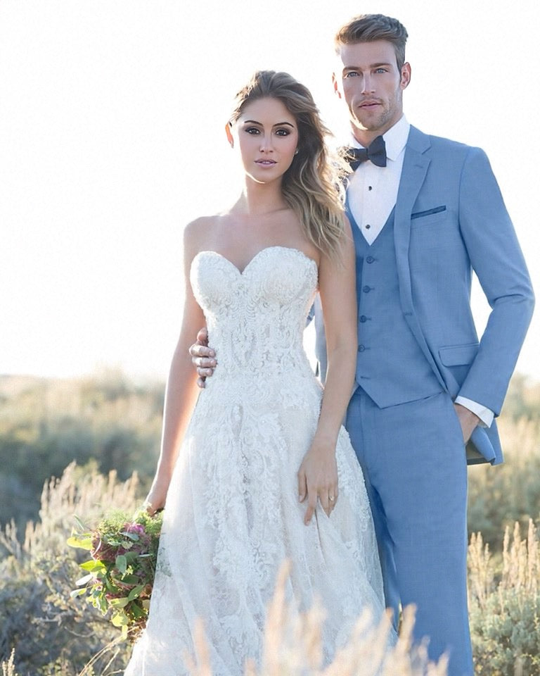 Allure Blue Cornflower Slim Fit Tuxedo