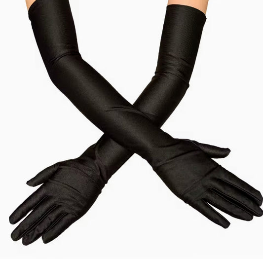 Guantes negros de mujer