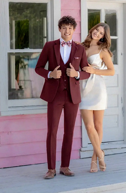 Burgundy Metro Jacket