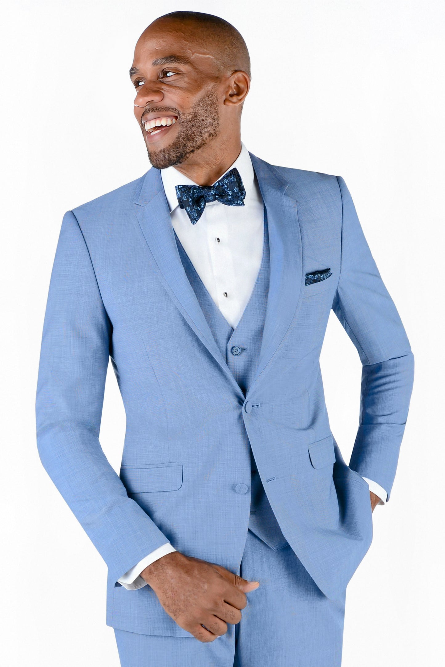 Allure Blue Cornflower Slim Fit Tuxedo