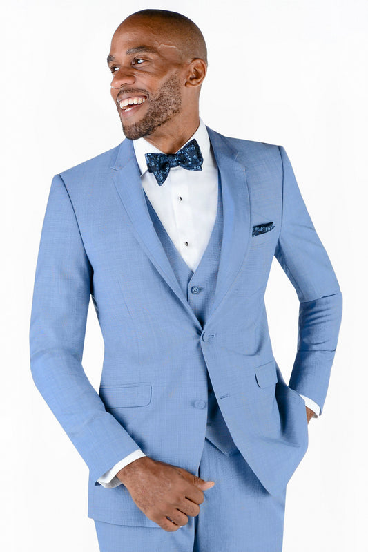 Allure Blue Cornflower Slim Fit Tuxedo