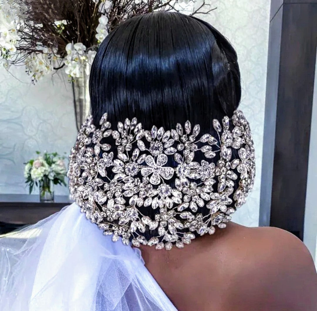 Rhinestone flowers belt/Hair
