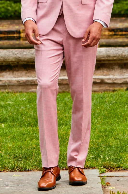 Quartz Pink Sharkskin Pants