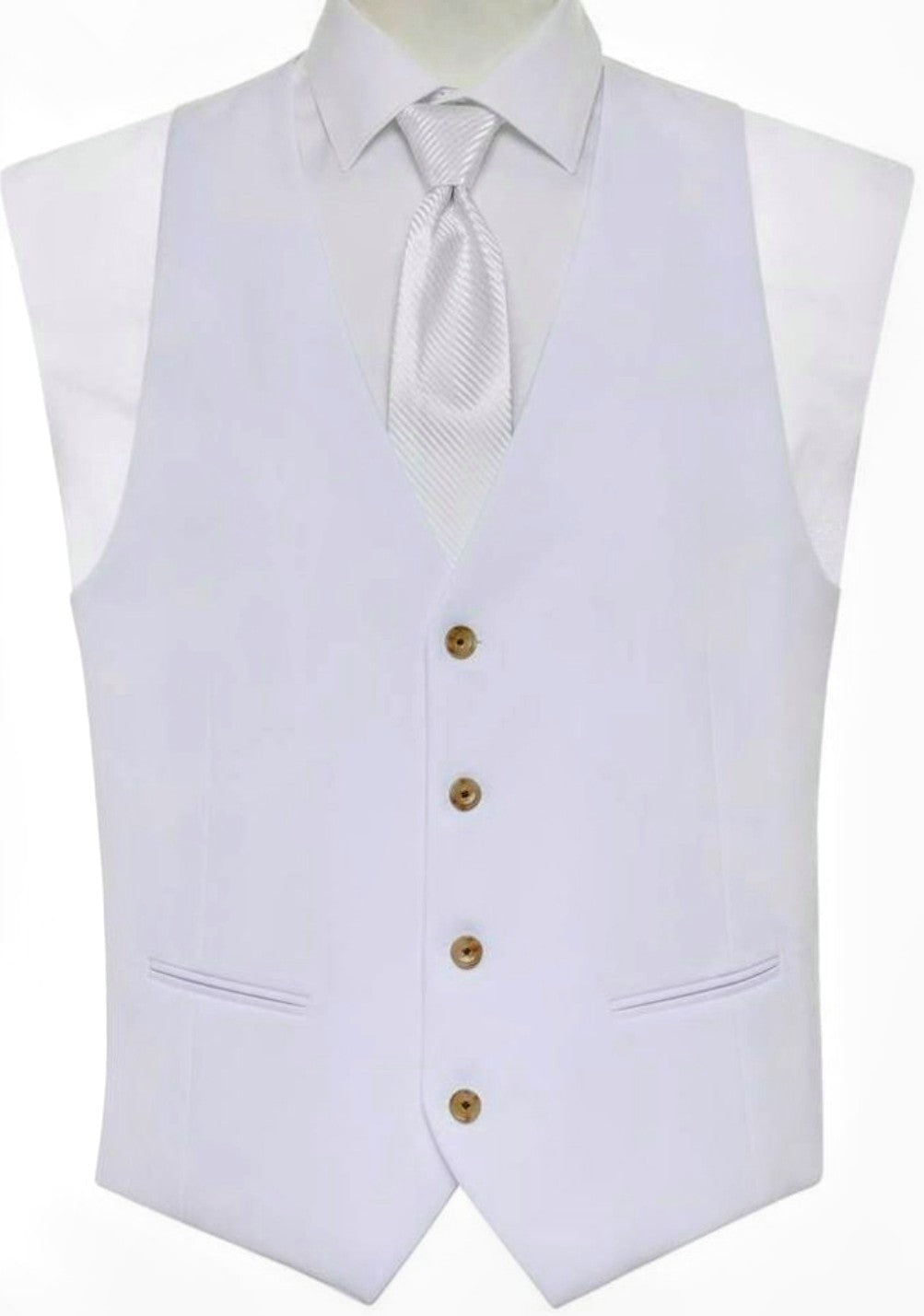 White "ARAGON"  Suit Vest
