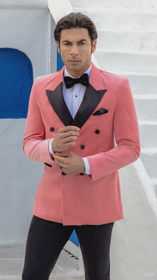 Traje de terciopelo cruzado