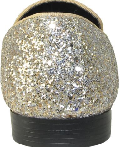 Gold Sparkle Loafers